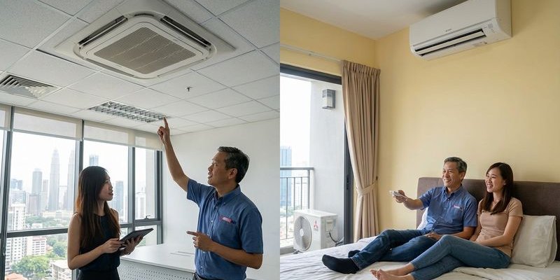 Commercial vs Residential Aircond Service: Key Differences