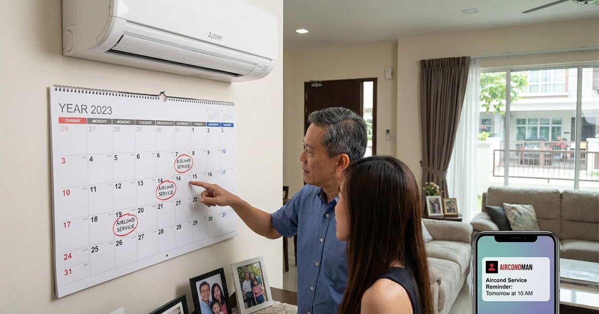 Aircond maintenance schedule